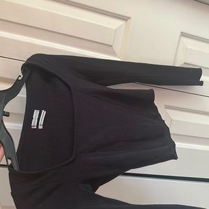 Urban outfitters XS square neck cropped long sleeve